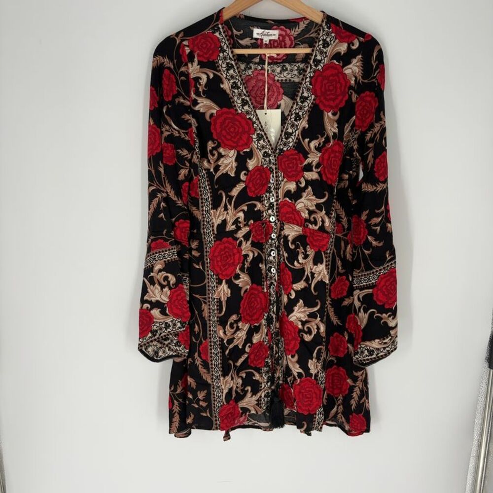 Arnhem Carolina Rose kimono Midnight Dress
